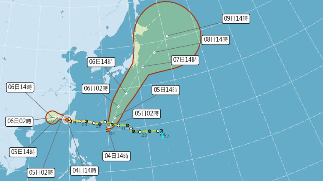海葵陸警本島20:30解除！鴛鴦明接力　雨彈炸整周