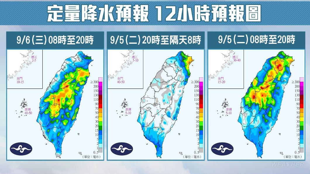 儘管颱風警報將解除,但水氣仍多。(圖/TVBS)