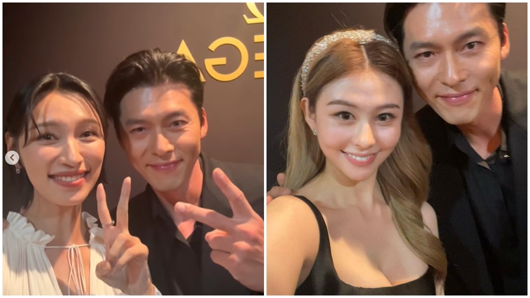 王丹妮（左圖）、沈月（右圖）都和與男神玄彬合影。（圖／翻攝王丹妮IG、沈月IG）