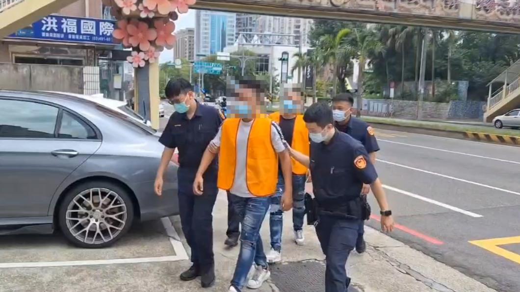 警方將涉案男子順利逮捕。(圖/桃園平鎮分局提供)
