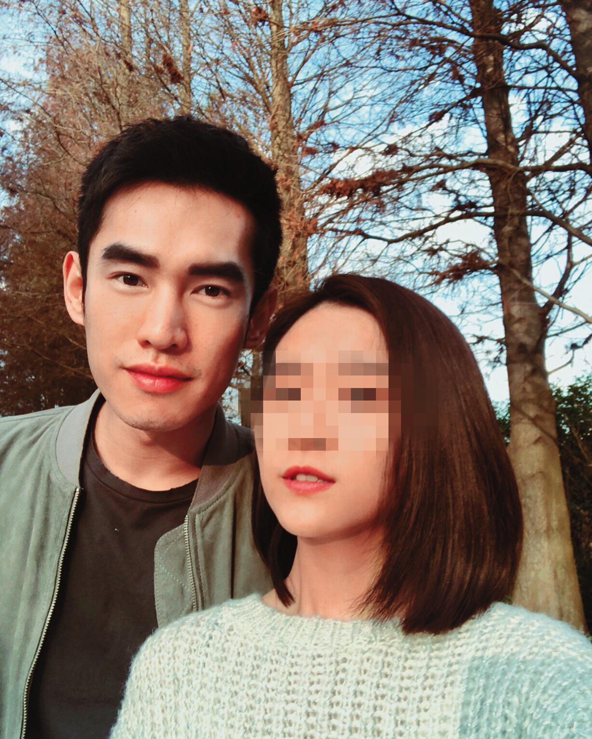 張書豪（左）在歐陽妮妮之前有圈外女友陳璇，女方已把IG中跟張書豪的照片刪得精光，可見情傷頗深。（圖／翻攝自陳璇IG）