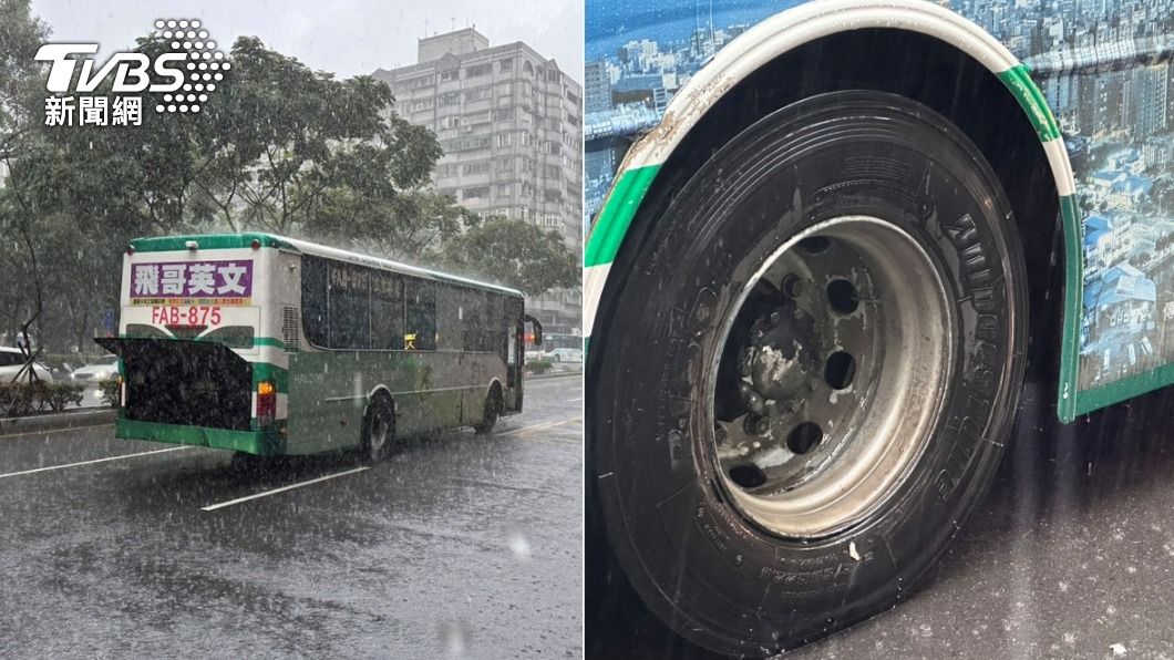林口公車行駛中突傳「爆炸聲」竄白煙 司機嚇傻與乘客急逃生