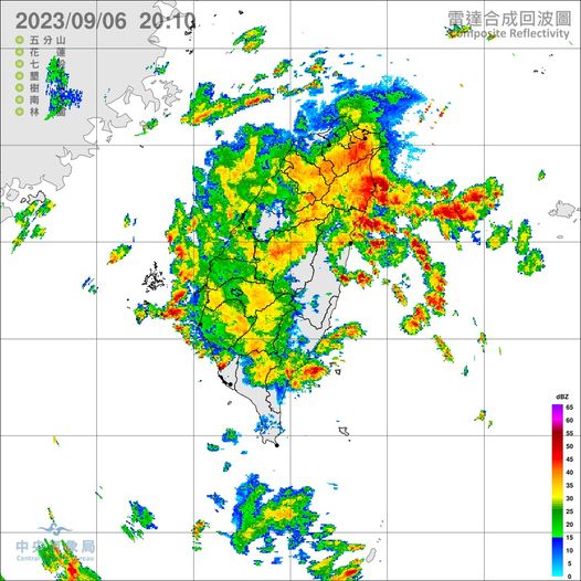 受到低壓帶影響，各地陸續會有大雨發生。（圖／報天氣-中央氣象局）