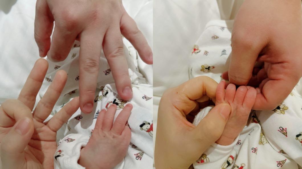 Selina分享和男友小徐以及小腰果的合照,相當溫馨又俏皮。(圖/翻攝自Selina臉書)