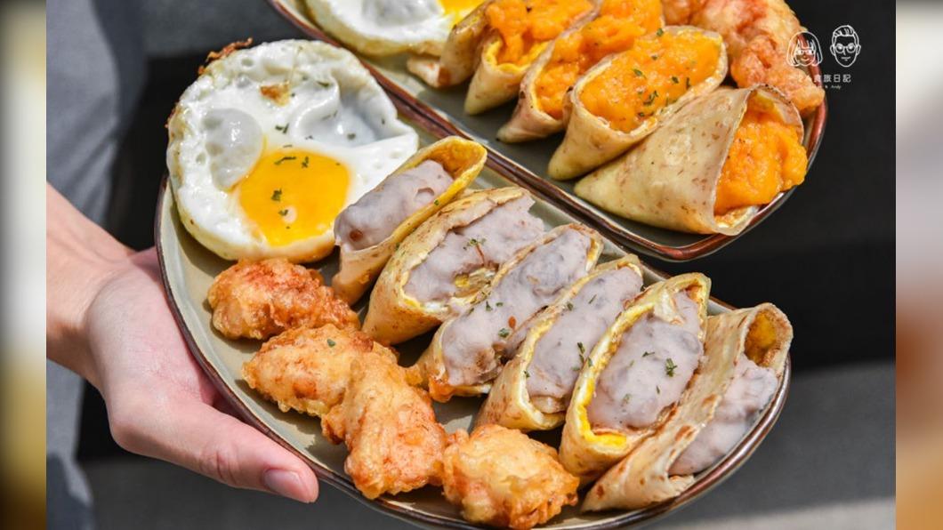 滿滿芋泥餡料不手軟。(圖/2A食旅日記提供)