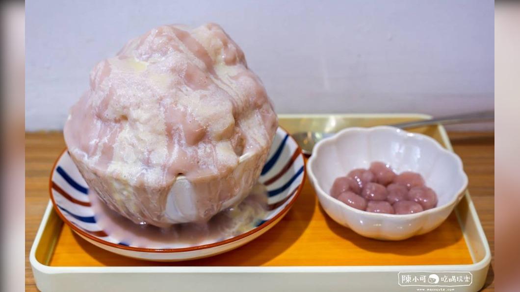 「芋頭艦隊冰」煉乳、奶酪加上芋泥,芋頭控必點。(圖/陳小可的吃喝玩樂提供)