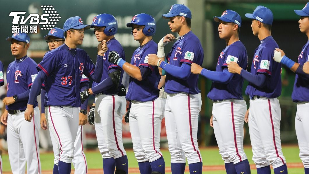 U18世界盃青棒錦標賽台灣隊首戰美國隊。（圖／中央社）