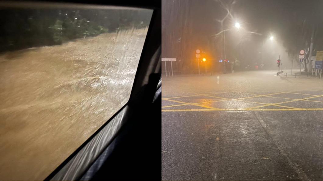 大水圍困香港!整條村慘淹「車輛浮起」 多地傳嚴重災情