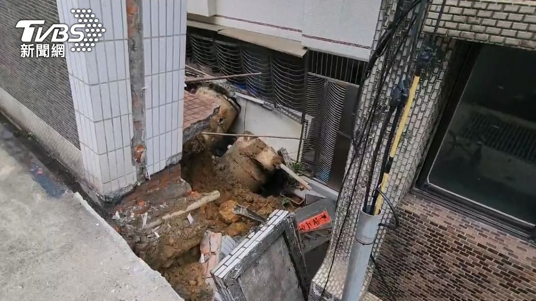 快訊／大直公寓下沉周邊道路「只出不進」　交通管制範圍曝