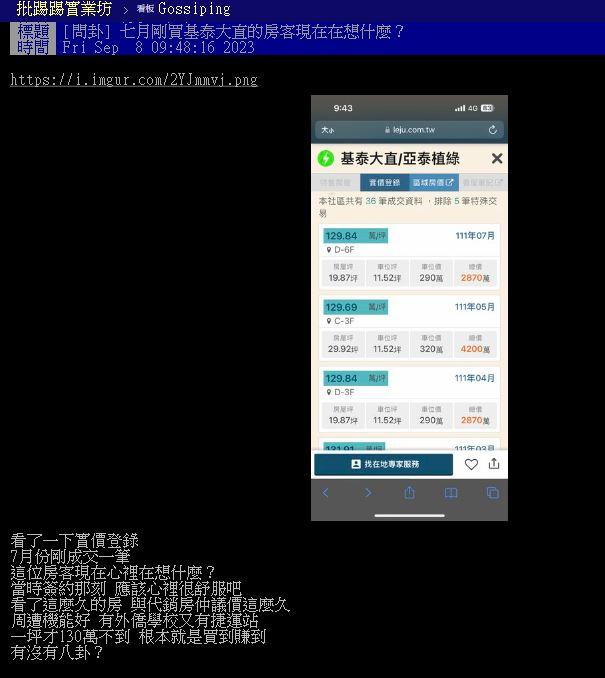 圖／翻攝自PTT