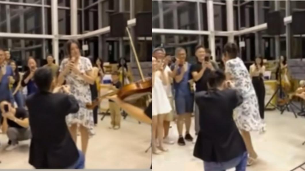 李妍瑾答應男友求婚。（圖／翻攝自李妍瑾臉書）