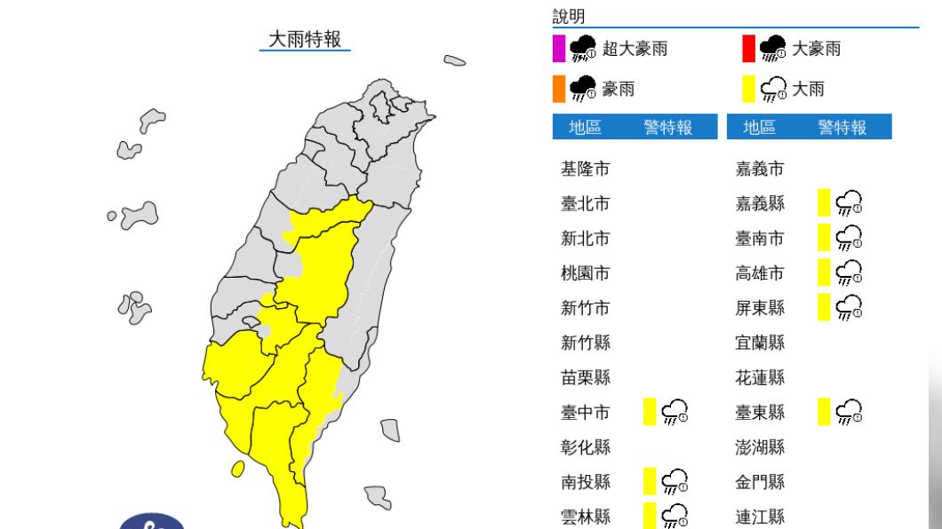快訊/午後雷雨來了!8縣市大雨特報 防淹水、雷擊