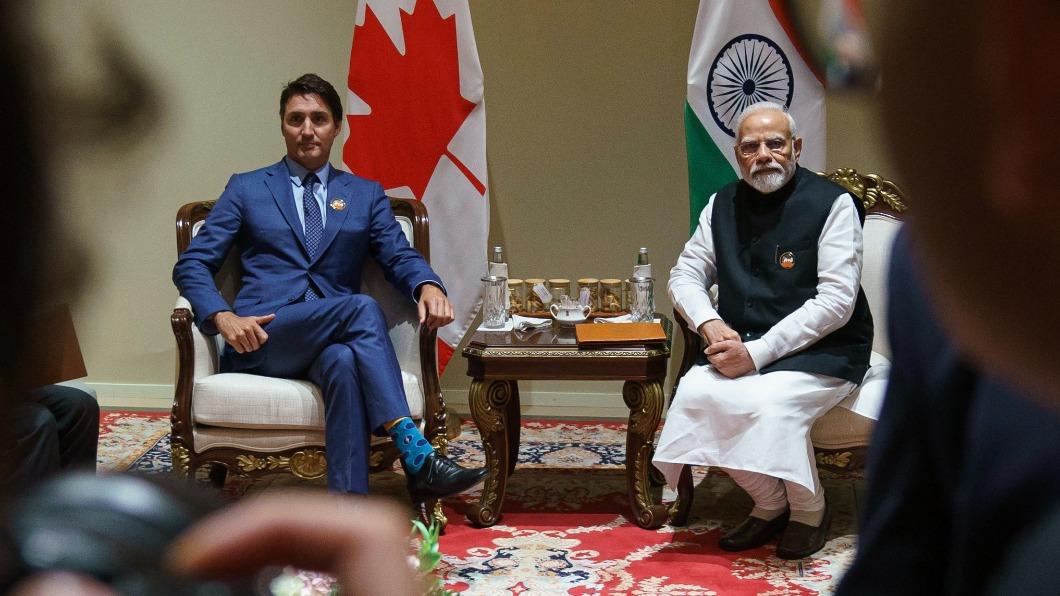 加拿大總理杜魯道與印度總理莫迪。(圖/翻攝自Twitter@JustinTrudeau)
