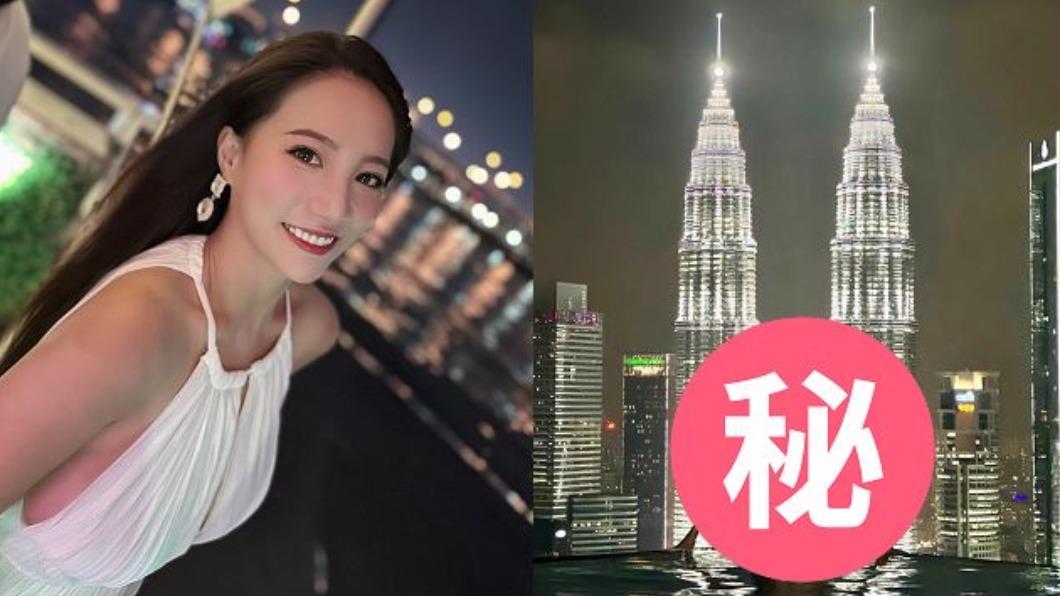 震撼!林采緹「逆光比基尼」驚現肉色巨物 雙子星塔也扛不住