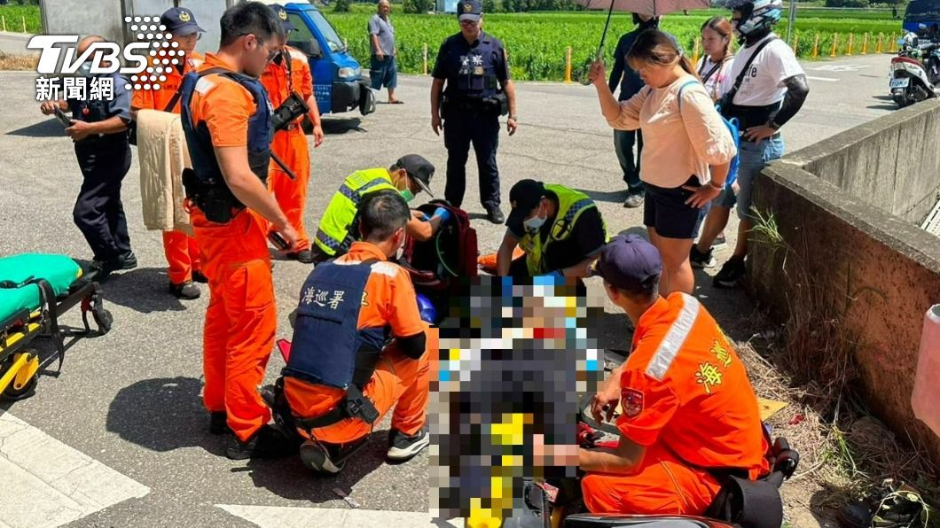 海巡署經過幫CPR！小貨車追撞77歲翁　送醫仍搶輸死神