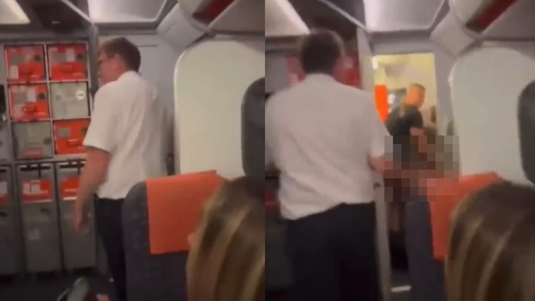 搭飛機想壞壞!他揪女衝廁所「下半身緊貼」 門被打開全場看光光