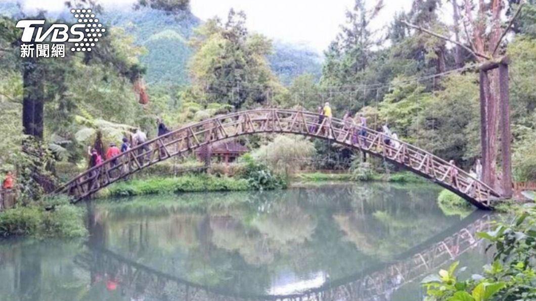 竹拱橋翻修完工 溪頭大學池重新對外開放
