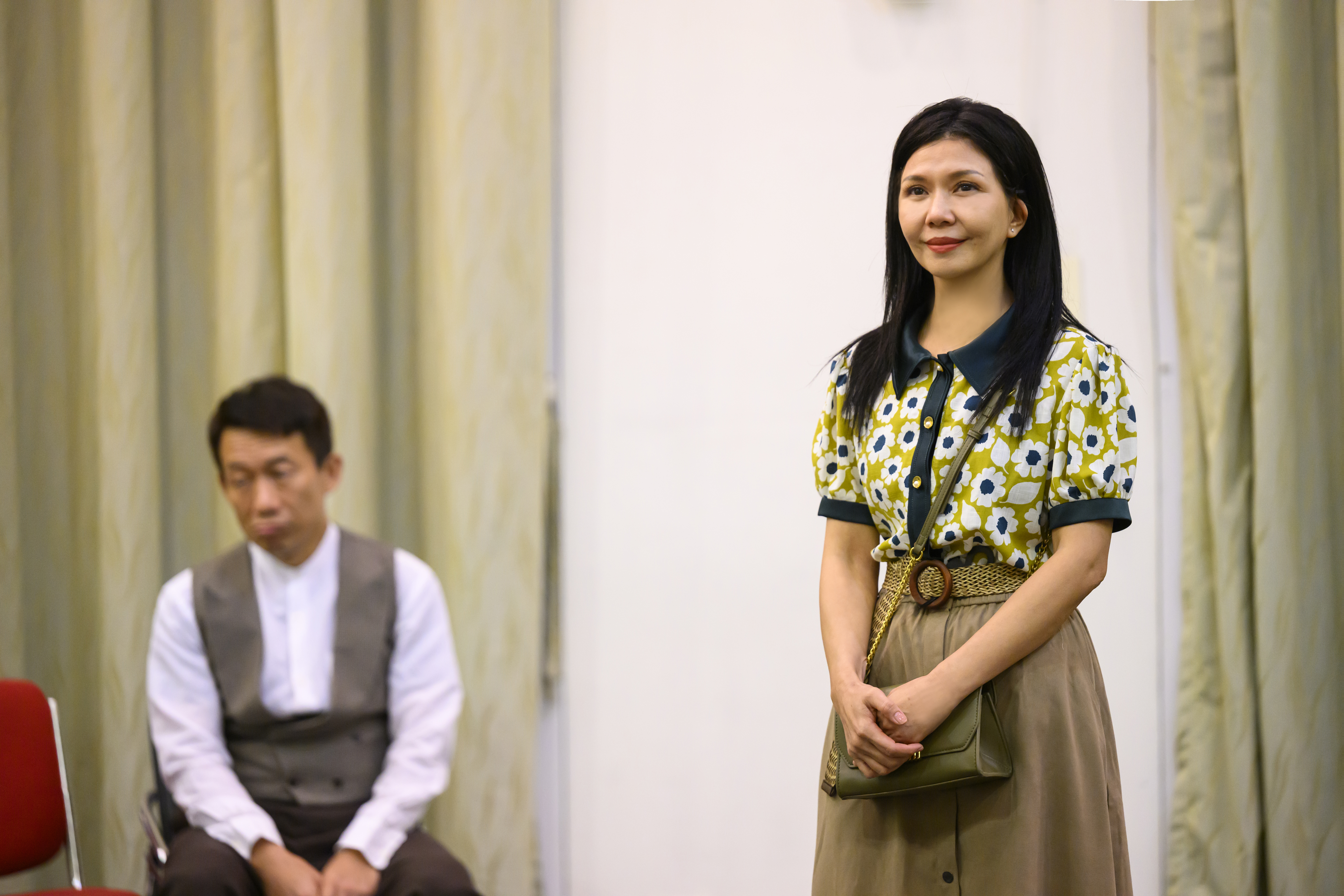 于子育、郭子乾演出舞台劇《謝謝大家收看》。(圖/金星文創提供)