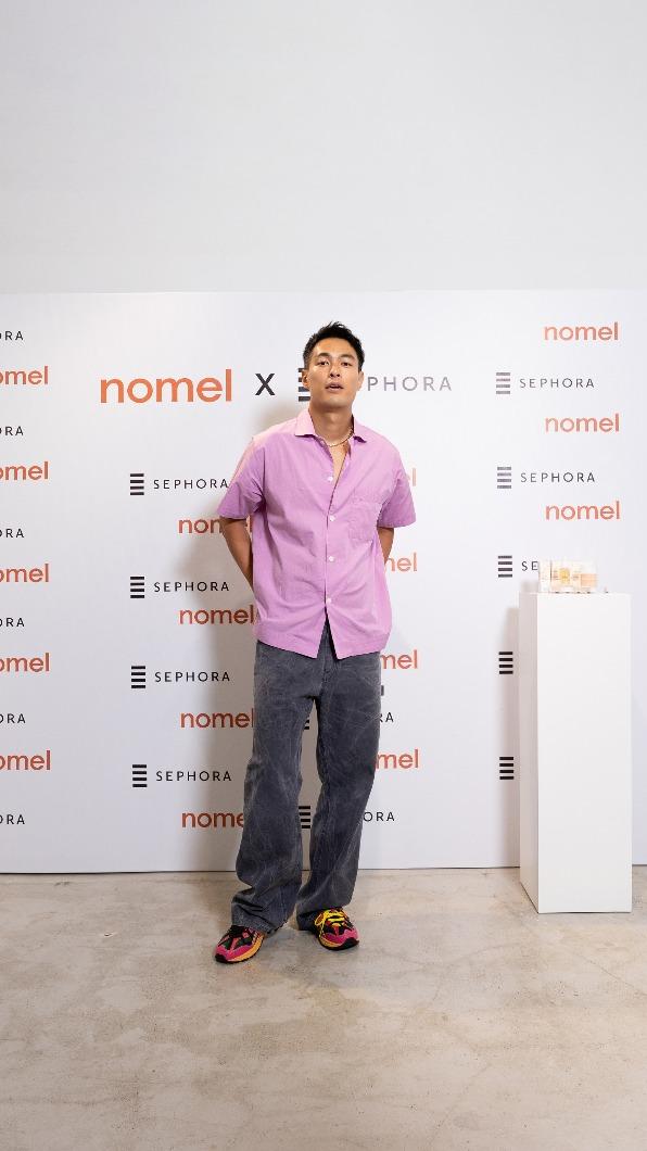 楊祐寧也是老婆創立品牌「nomel」的幕後股東。(圖/nomel提供)