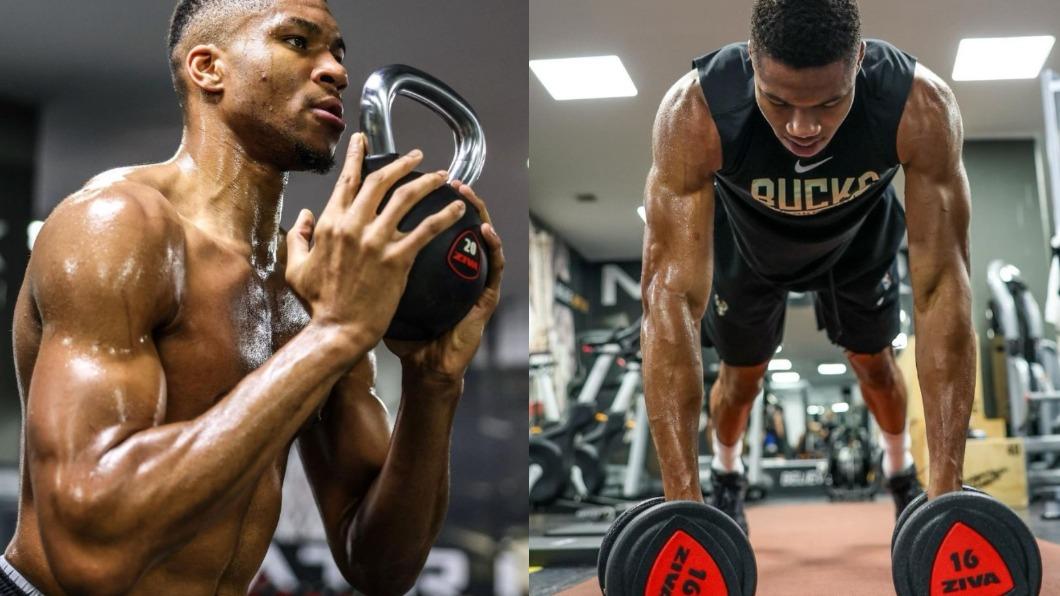 季後賽首輪失利的字母哥積極備戰新賽季。(圖/翻攝自@giannis_an34 IG)