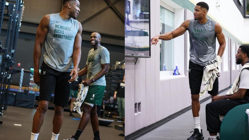 字母哥希望全隊都能跟自己一起努力。(圖/翻攝自@giannis_an34 IG)