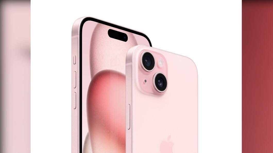 iPhone15系列顏色以粉紅色最受歡迎。(圖/業者提供)