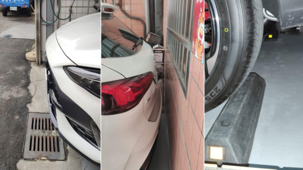 另外有車主則是安裝輪檔,以確保絕對不會倒車倒過頭。(圖/翻攝自MG Car Taiwan 俱樂部FB)