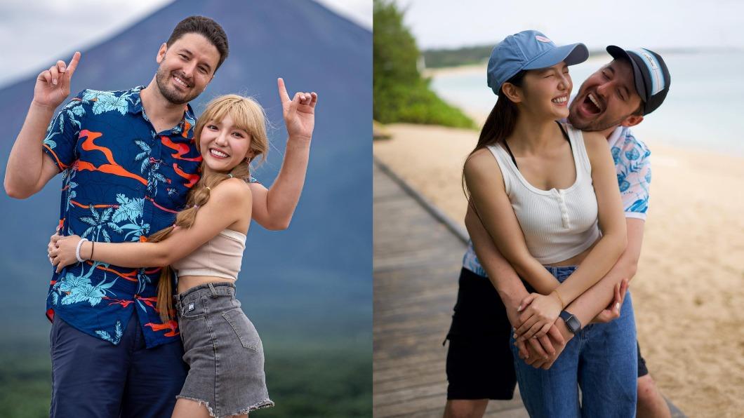 何美與美國籍男友穩定交往。（圖／翻攝自何美臉書）