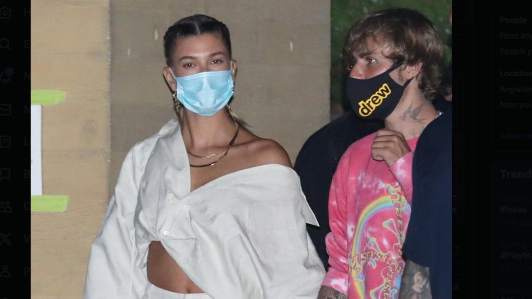 小賈斯汀(Justin Bieber)和妻子海莉(Hailey Bieber)上週末才被拍到來該店用餐。(圖/翻攝自X@hbthrowbacks)