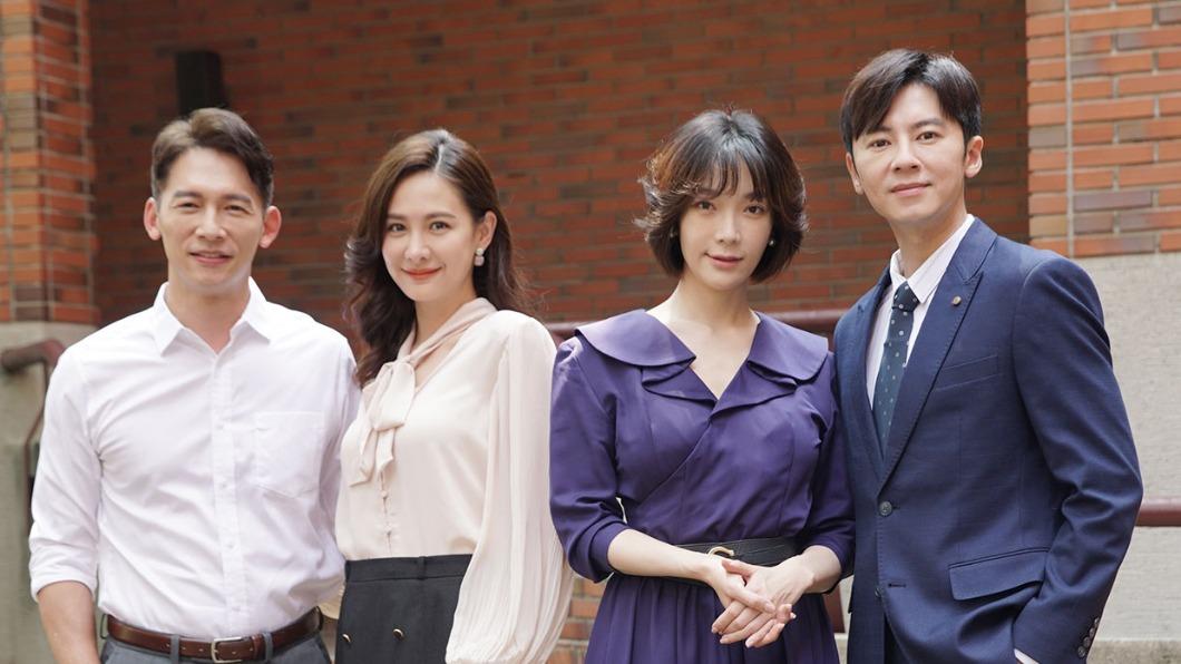 左起温昇豪、安心亞、蔡淑臻、李國毅主演《開創者》。(圖/中視提供)