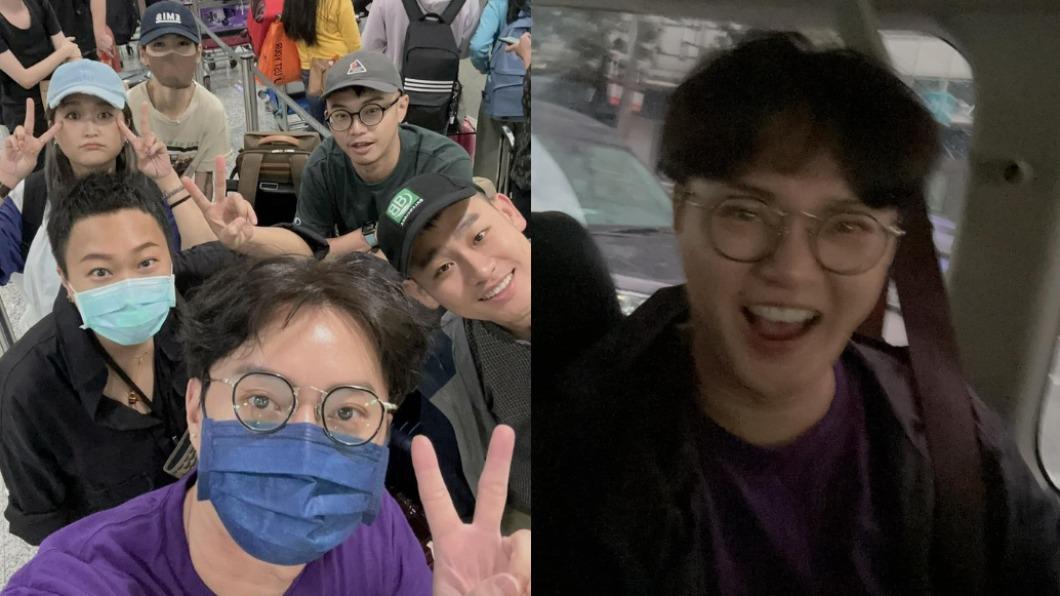 許富凱今率團隊飛往日本，得知喜訊時開心不已。（圖／翻攝自許富凱臉書）
