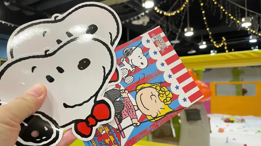 入場門票是史努比造型。(圖/寶寶❤️放電提供)