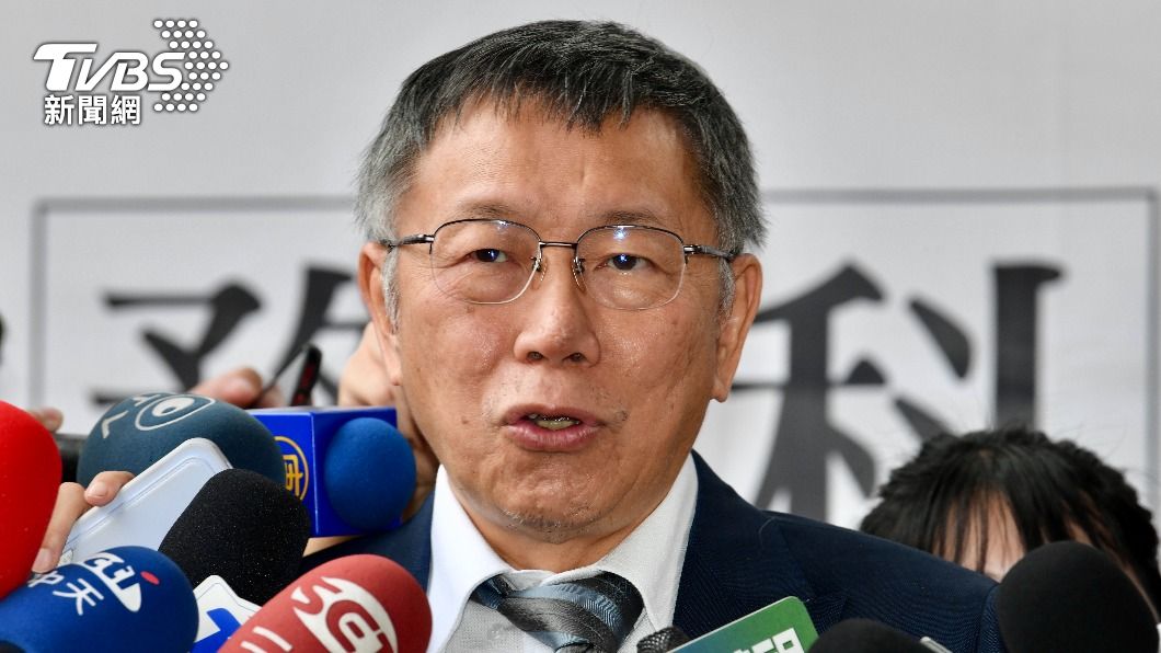 民眾黨主席、總統參選人柯文哲。（圖／胡瑞麒攝）