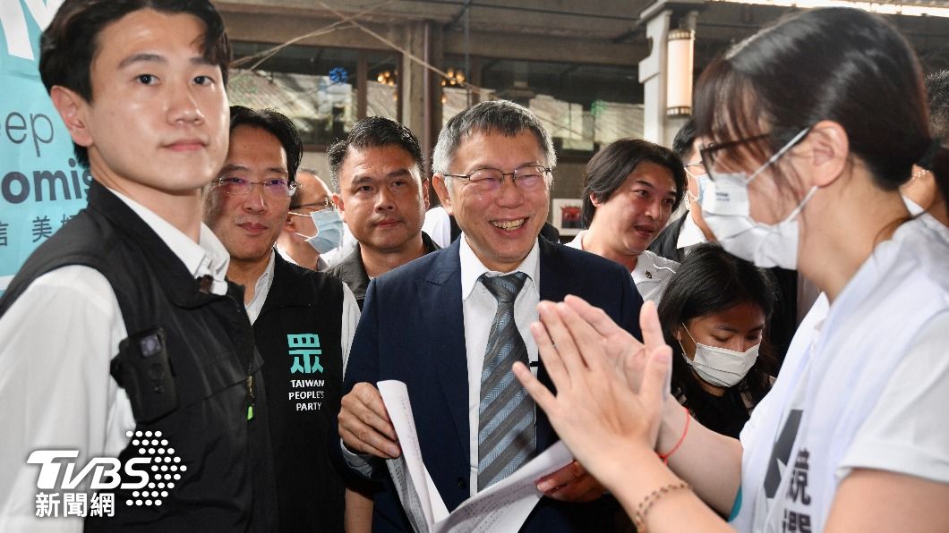 民眾黨主席、總統參選人柯文哲。(圖/胡瑞麒攝)