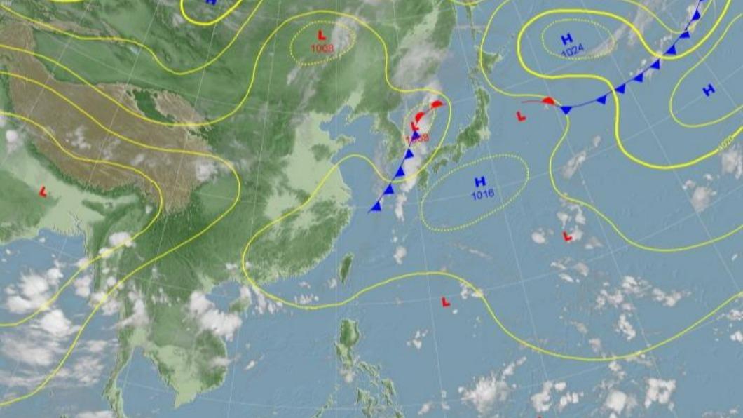 地面天氣圖。（圖／氣象局）