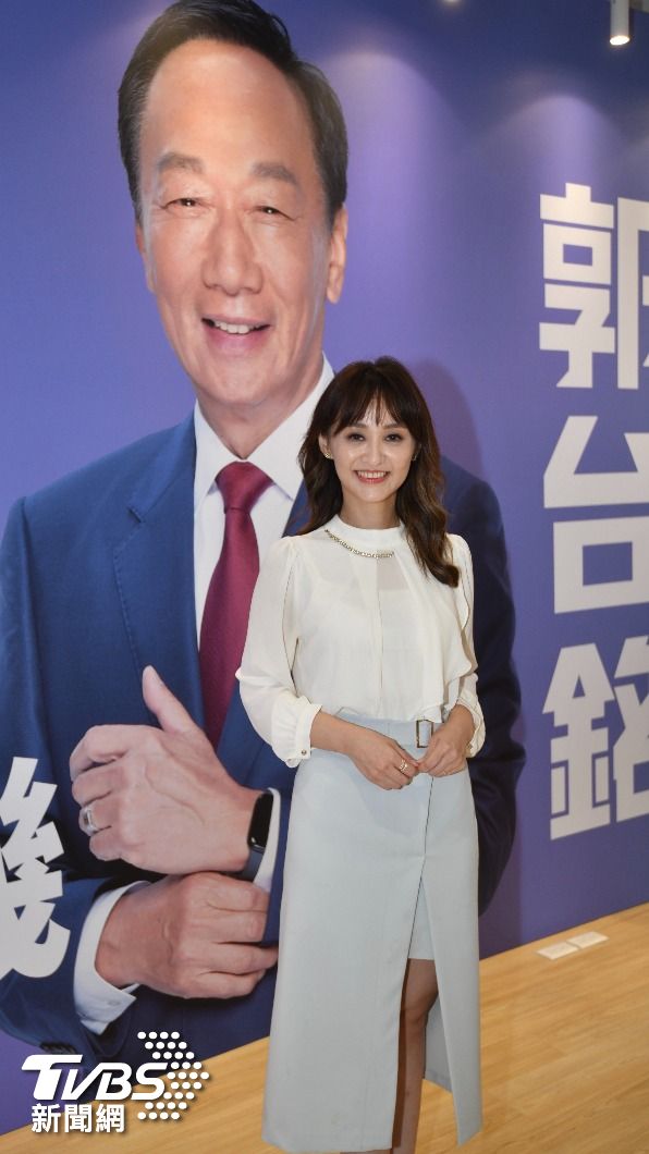 陳家頤加入郭台銘團隊,擔任發言人。(圖/胡瑞麒攝)