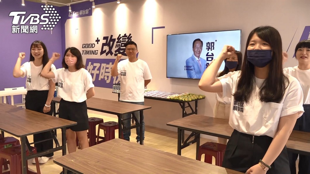 郭台銘的連署點今天開幕。(圖/TVBS)