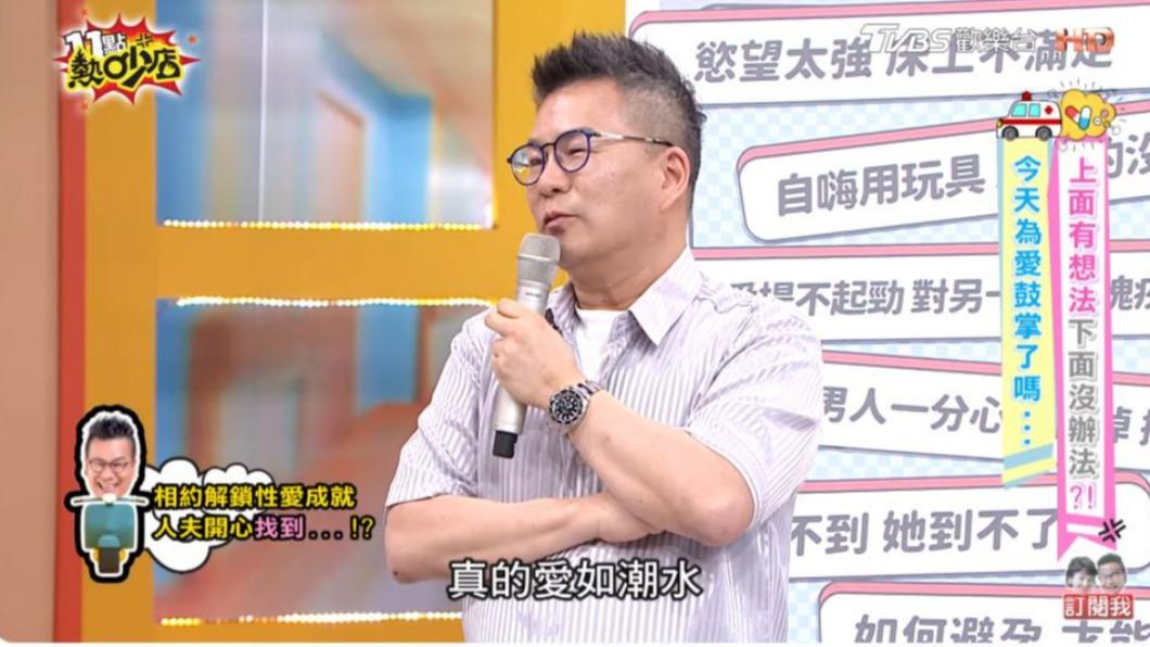 沈玉琳成功找到G點了。（圖／翻攝自《11點熱吵店》YouTube頻道）