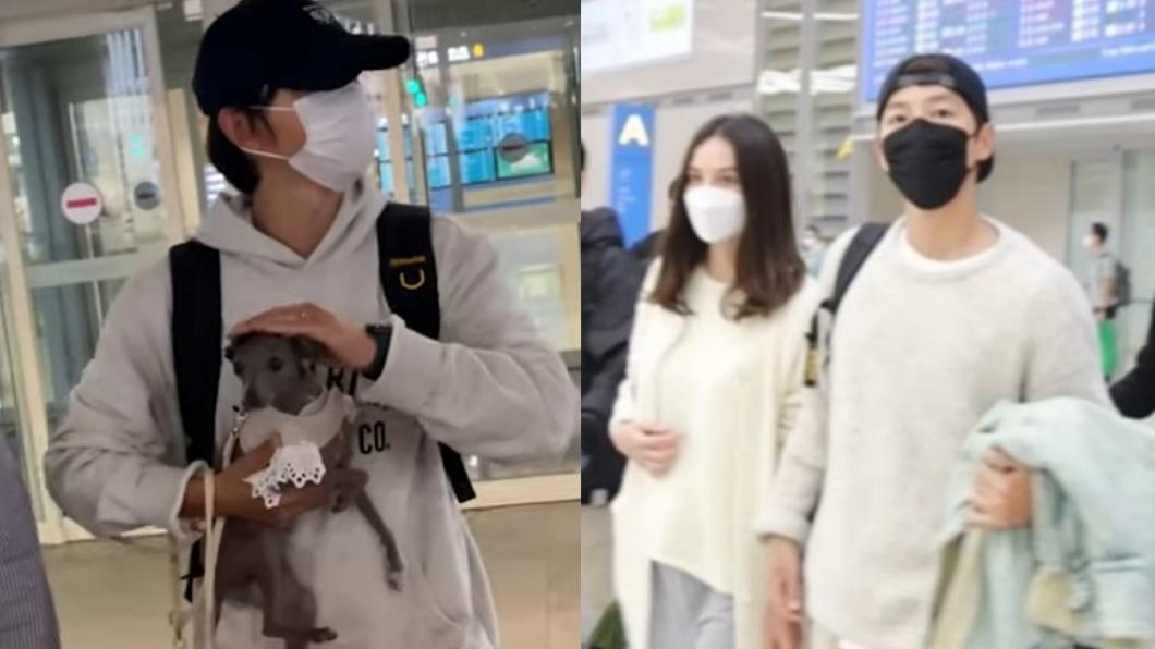 不曬恩愛了?宋仲基回國「不見妻小陪伴」! 孤單抱狗回國理由曝