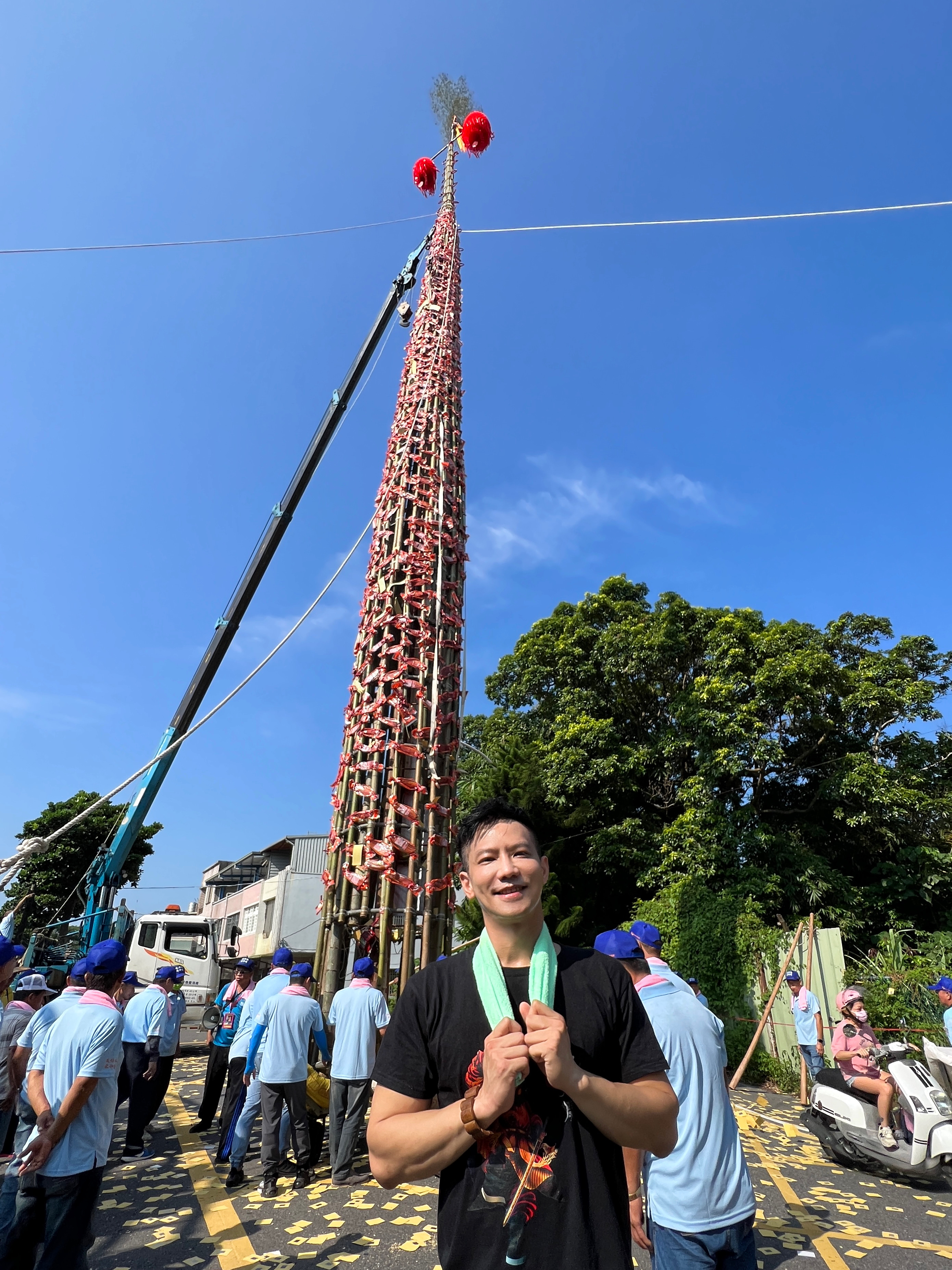 鄒承恩為體驗搶孤文化，練習過程十分辛苦。（圖／旋轉娛樂提供）