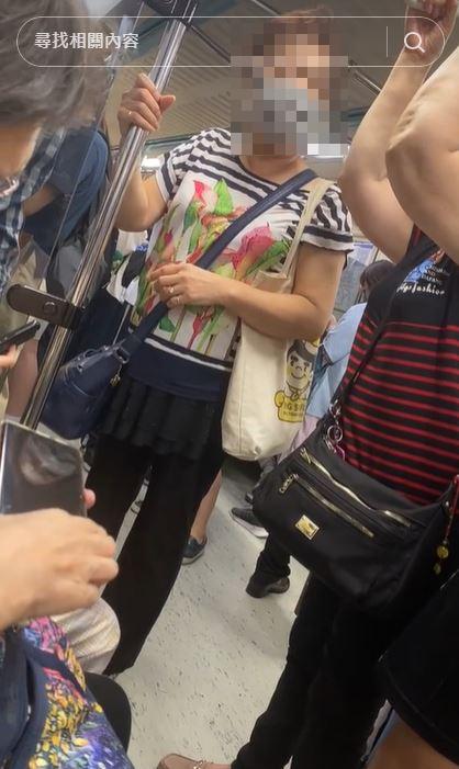 婦人因博愛座與乘客發生爭執。(圖/翻攝自抖音帳號jj.71___)