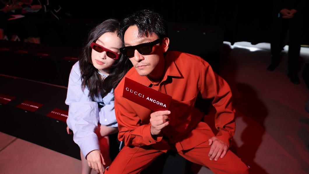 台灣男星張震與中國女星倪妮。(圖/GUCCI提供)