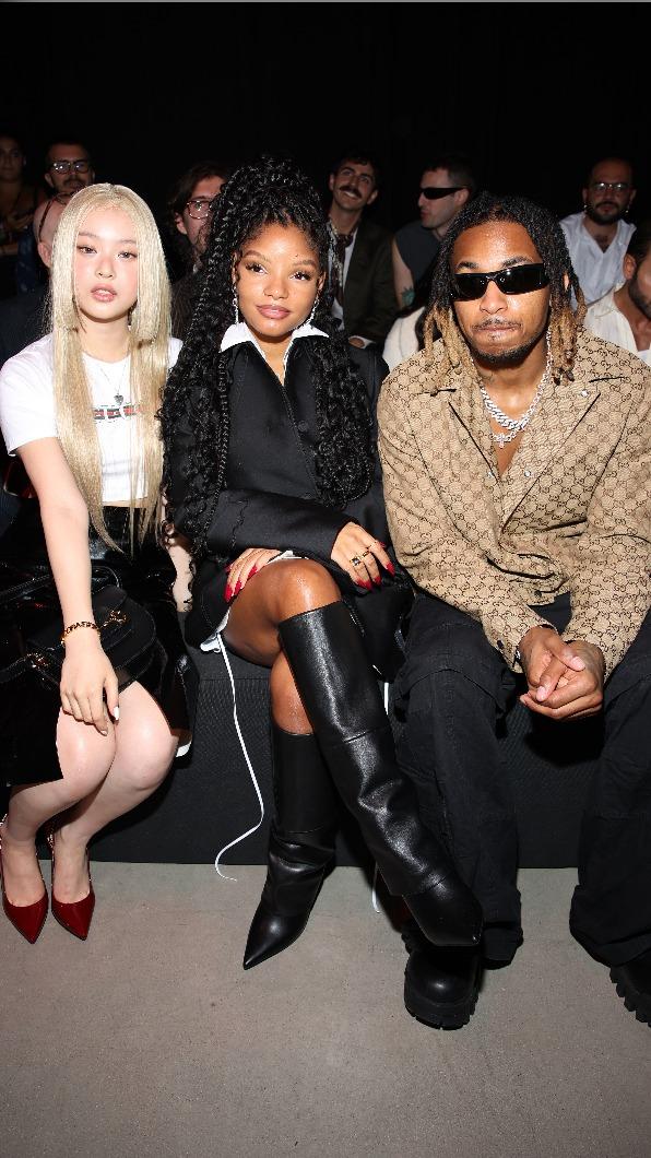 NewJeans成員Hanni與女演員Halle Bailey。(圖/GUCCI提供)