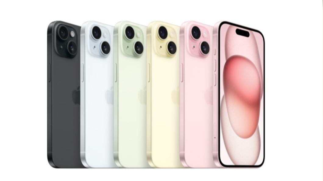 iPhone15 這次推出五款顏色。（圖／翻攝自蘋果官網）