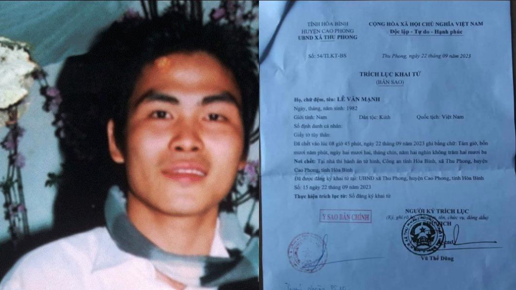 律師阮何倫發布黎文孟的死亡證明。（圖／翻攝自rfa、阮何倫臉書）