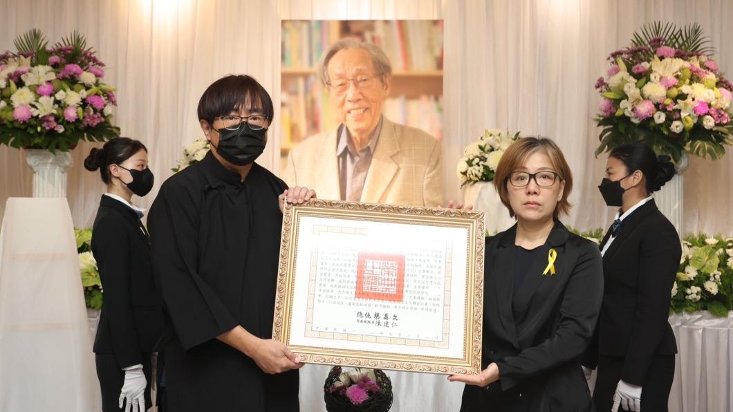 白色恐怖政治受難者蔡焜霖於9月3日辭世，享耆壽93歲。（圖／文化部提供）