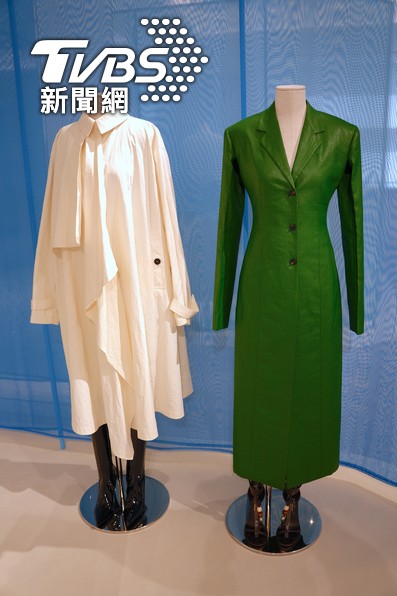 Ferragamo以森林綠作為春夏主色調。(圖/區國強攝)