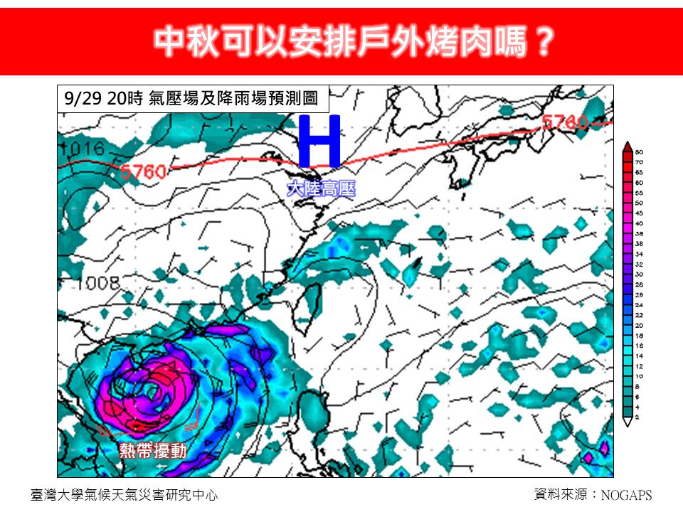 中秋連假天氣複雜，環境不穩定度大。（圖／翻攝自林老師氣象站）