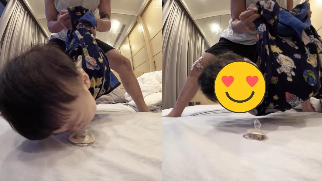 KID與兒子玩耍形同錄《綜藝玩很大》。（圖／翻攝自KID IG）