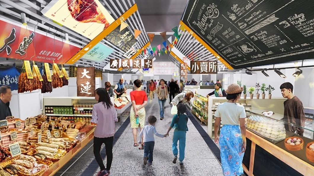 市場將有254個攤位進駐。(圖/九典聯合建築事務所提供)